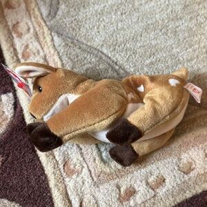 Brown and White Deer Plush Toy